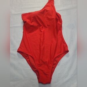 Women's Medium Coverage One Shoulder One Piece Swimsuit Tummy Control Kona Sol L